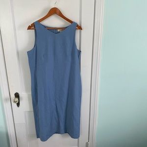 FINAL DAY- OFFER Eddie Bauer Blue Linen Dress
